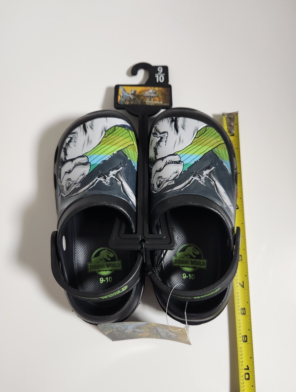 9/10 Boys Jurassic World Dinosaur Slip On Shoes - Picture 4 of 6